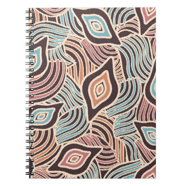 Carnet Motif abstrait sans couture avec l'image de géomet (Devant)