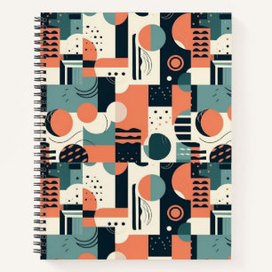 Carnet Motif Abstrait sans fil minimal - géométrique (1)