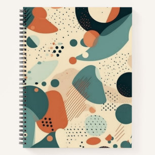 Carnet Motif Abstrait sans fil minimal - géométrique (5)