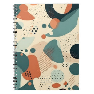 Carnet Motif Abstrait sans fil minimal - géométrique (5)
