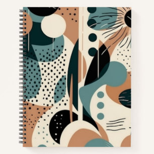 Carnet Motif Abstrait sans fil minimal - géométrique (9)