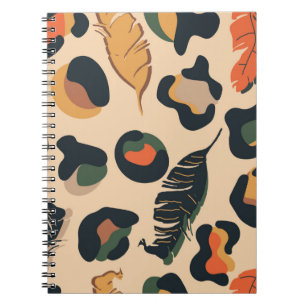 Carnet Motif Abstrait sans soudure, dos d'animal sauvage