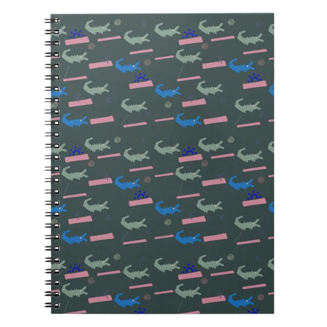 Carnet Motif Alligator (Devant)