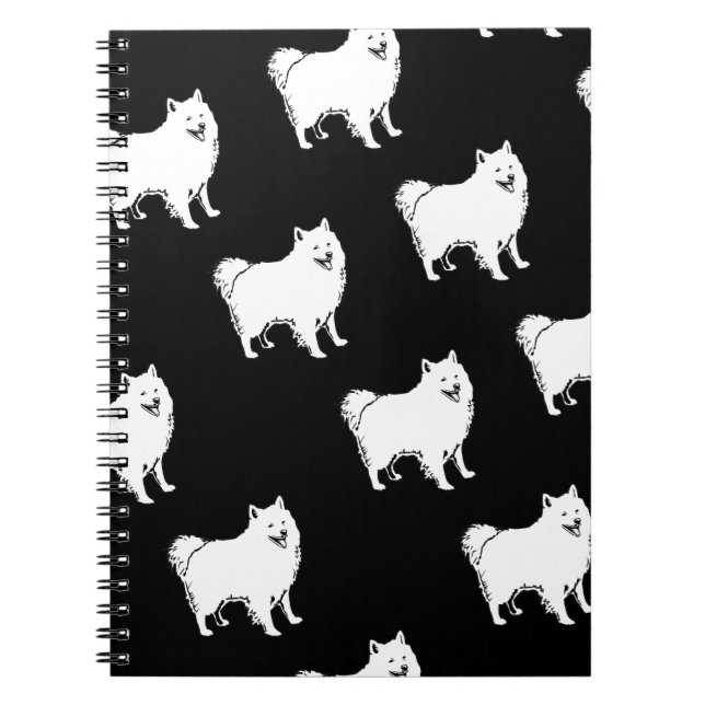 Carnet Motif américain de race de chien Eskimo (Devant)