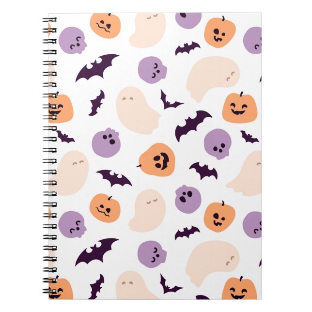 Carnet Motif amusant d'Halloween pour les enfants (Devant)