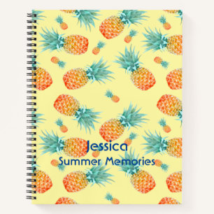 Carnet Motif ananas