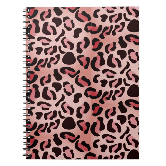 Carnet Motif animalier moderne à motif léopard (Devant)