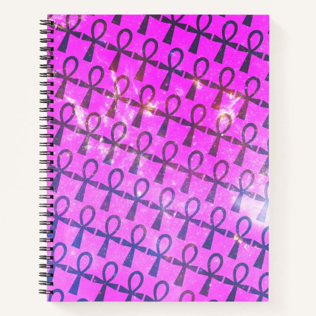 Carnet Motif Ankh (Devant)