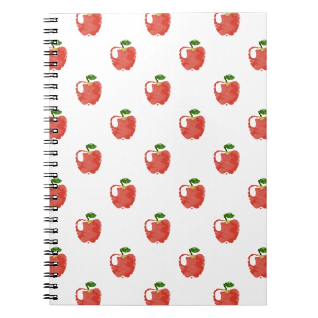 Carnet Motif Apple aquarelle (Devant)
