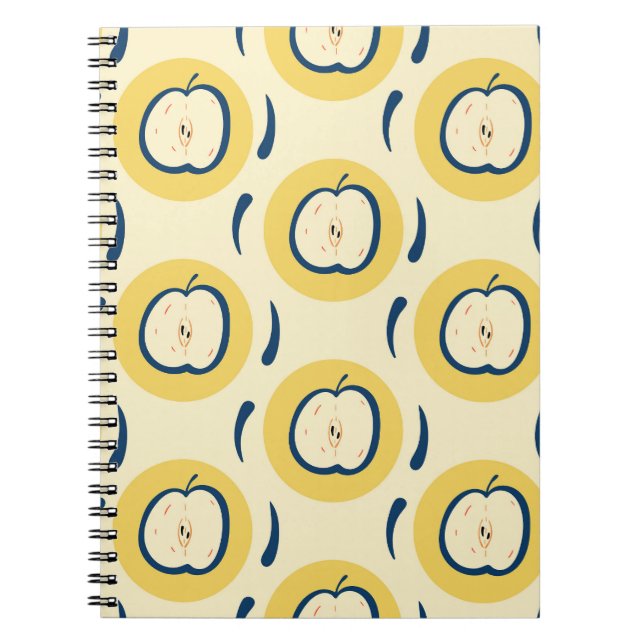 Carnet Motif Apple vintage : Papier peint classique (Devant)