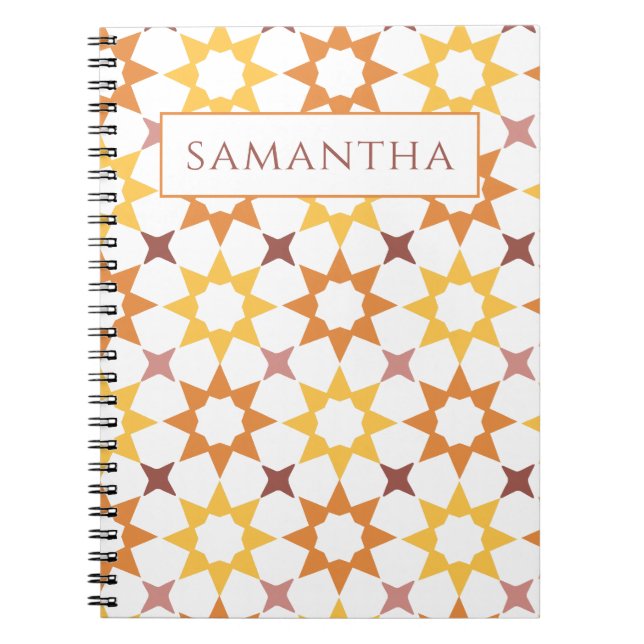 Carnet motif arabesque (Devant)