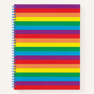 Carnet Motif arc-en-ciel simple