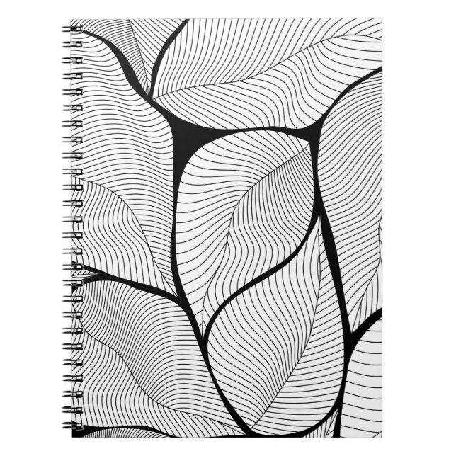 Carnet Motif arrière - plan feuille de feuillage (Devant)