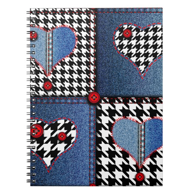 Carnet Motif arrière - plan sans couture. Patchwork de de (Devant)