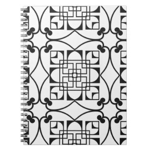 Carnet Motif Art Déco sans couture. ba minimaliste vintag