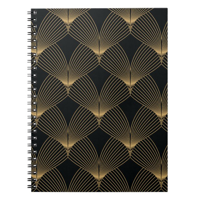 Carnet motif art déco simple géométrique (Devant)