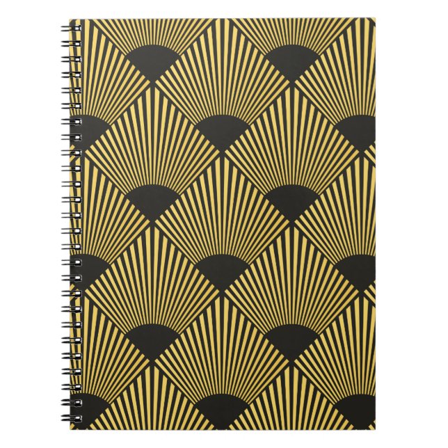 Carnet Motif Art déco transparent (Devant)