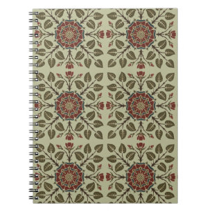 Carnet Motif Art Nouveau Tudor Rose Audsley de style vict