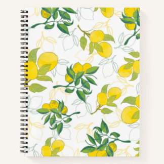 Carnet motif au citron