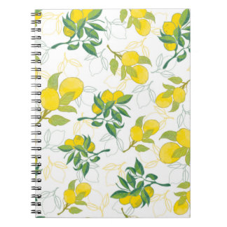 Carnet motif au citron