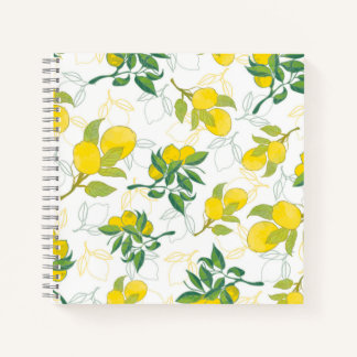 Carnet motif au citron