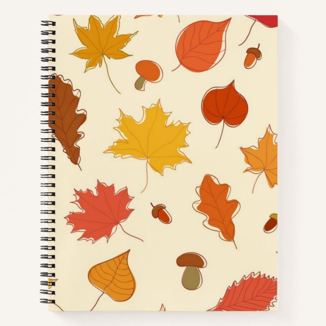 Carnet Motif automne (Devant)