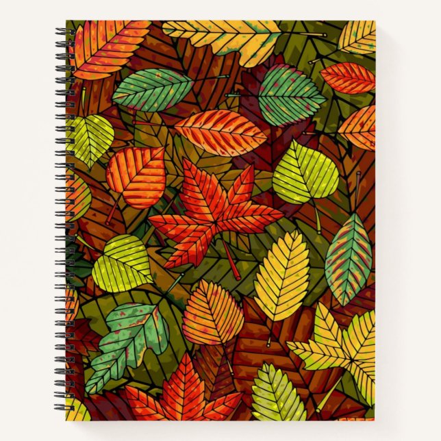 Carnet Motif automne (Devant)