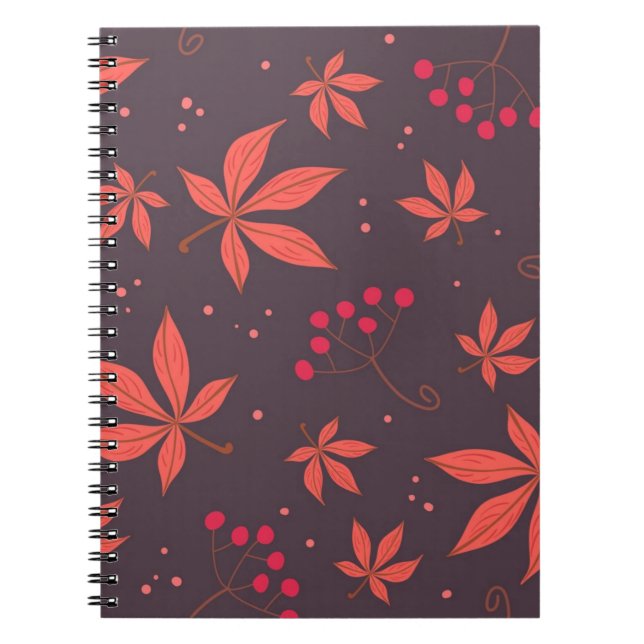 Carnet Motif automne (Devant)