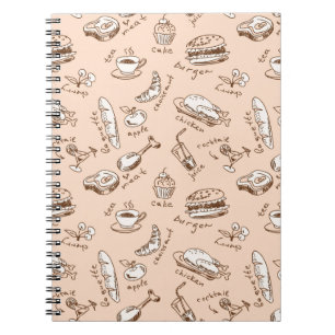 Carnet Motif avec nourriture