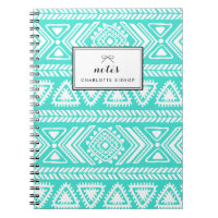 Motif Aztèque Tribal Turquoise Personnalisé