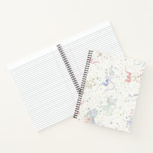 Carnet Motif Baby Shower Pastel Confetti Rose Pâle Dou