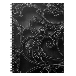 Carnet Motif baroque gothique noir
