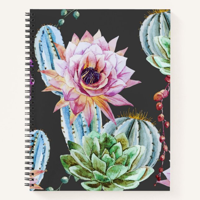 Carnet Motif Big Cactus (Devant)