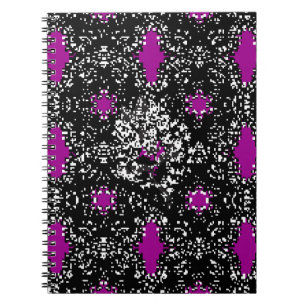 Carnet Motif blanc classique oriental sans charme. VINTAG