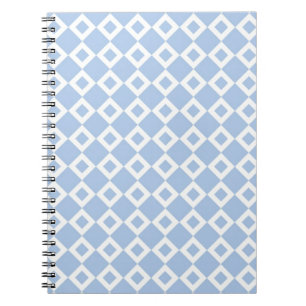 Carnet Motif bleu clair et diamant blanc