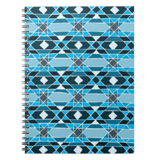 Carnet Motif bleu clair/turquoise