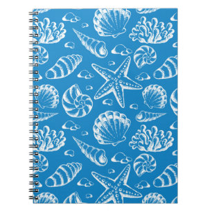 Carnet Motif Blue Beach