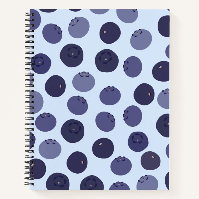 Carnet Motif Blueberry (Devant)