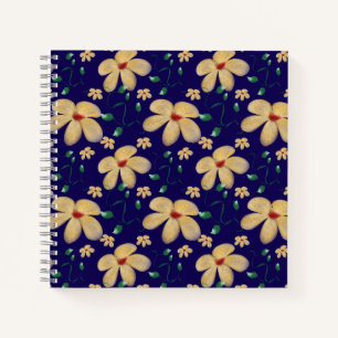 Carnet Motif botanique sans couture à l'aquarelle