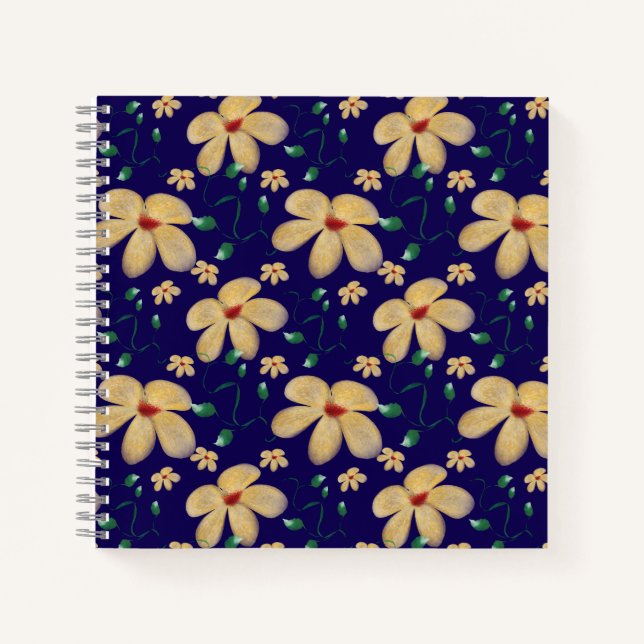 Carnet Motif botanique sans couture à l'aquarelle   (Devant)