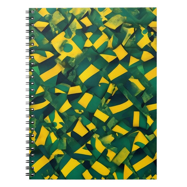 Carnet motif brésilien Abstrait (Devant)