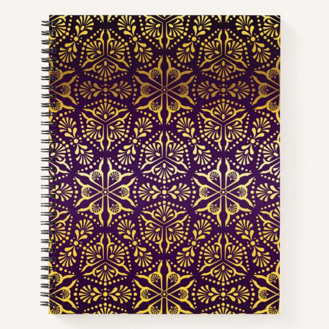 Carnet Motif brocart (Devant)