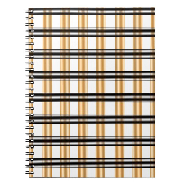 Carnet Motif Brown de vérification du service (Devant)