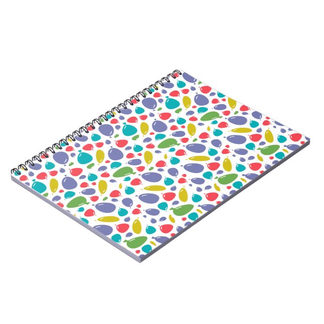 Carnet motif bulles   (Côté gauche)