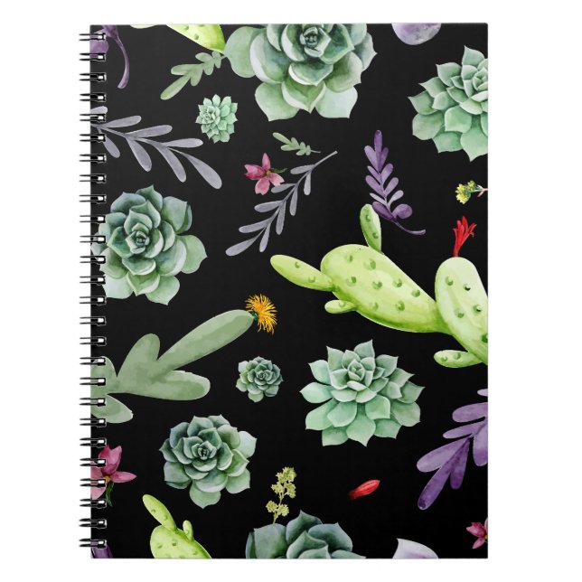 Carnet Motif Cactus 2 (Devant)