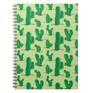 Carnet motif cactus. motif de dessin à main. sans soudure