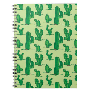 Carnet motif cactus. motif de dessin à main. sans soudure