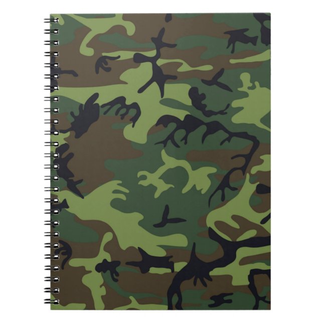 CARNET MOTIF CAMOFLAUGE (Devant)