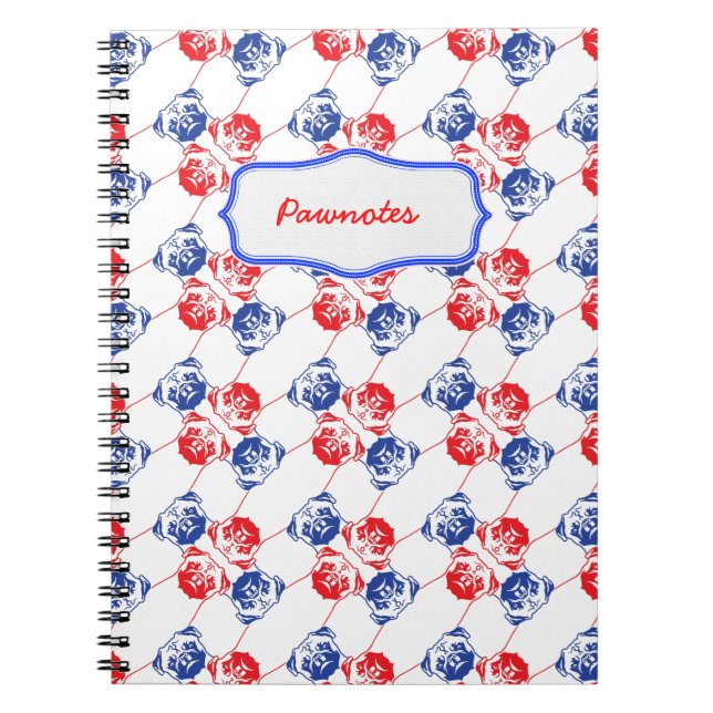 Carnet Motif carlin (Devant)