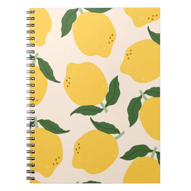 Carnet Motif Carré Lemon Motif (Devant)